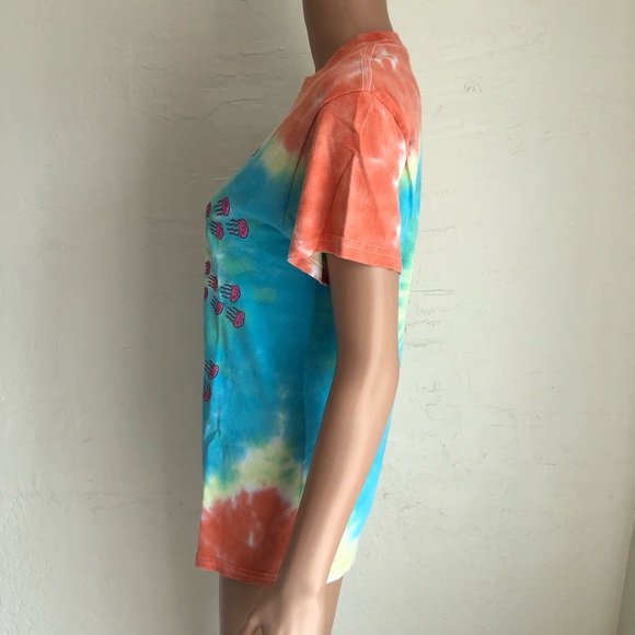 Nickelodeon Spongebob Square Pants Vintage Tie-Dye T-Shirt Women’s Size XS Tee - Picture 3 of 16